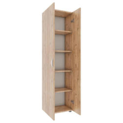 Aktenschrank Ulas 5 B: 49 cm 5 Fächer Honigeiche Dekor