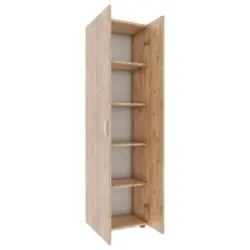 Aktenschrank Ulas 5 B: 49 cm 5 Fächer Honigeiche Dekor
