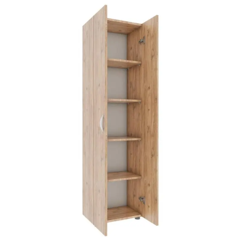 Aktenschrank Ulas 5 B: 49 cm 5 Fächer Honigeiche Dekor