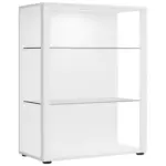 Möbelix Vitrine Glasol Xl B: 70 Cm Stehend Weiß