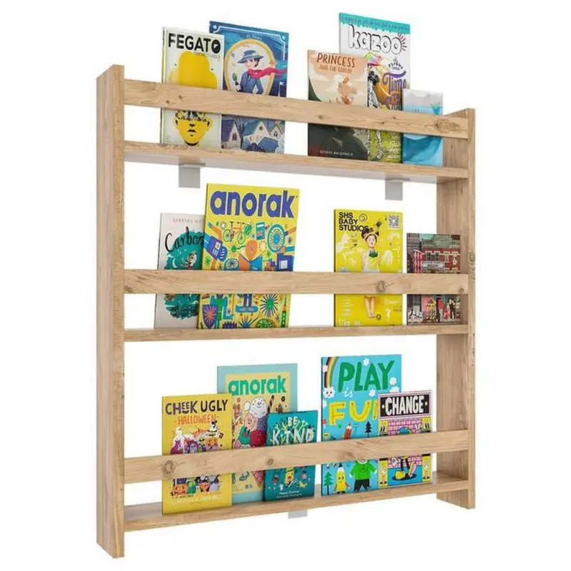 Hängeregal Kidos B: 70 Cm Honigeiche Dekor 3 Fächer