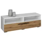 Möbelix Tv-lowboard Arila B: 115 Cm Weiß/honigeiche Dekor