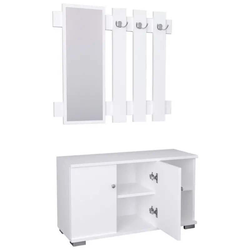 Garderobe Gados 2-teilig Wei&szlig;