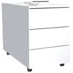 M&ouml;belix Rollcontainer Wei&szlig; Dalrosa 39x55x70 Cm