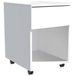 Möbelix Rollcontainer Weiß Dalrosa 39x55x45 cm