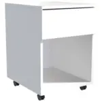 M&ouml;belix Rollcontainer Wei&szlig; Dalrosa 39x55x45 cm