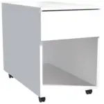 M&ouml;belix Rollcontainer Wei&szlig; Dalrosa 39x55x70 cm