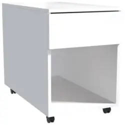 Rollcontainer Weiß Dalrosa 39x55x70 cm