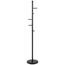 Kleiderständer Aspen Schwarz Metall 6 Haken H: 170 Cm