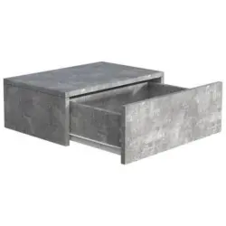Nachtkästchen Usal M B: 45 Cm Grau