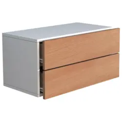 Nachtkästchen Usal L B: 60 Cm Weiß/eiche Dekor