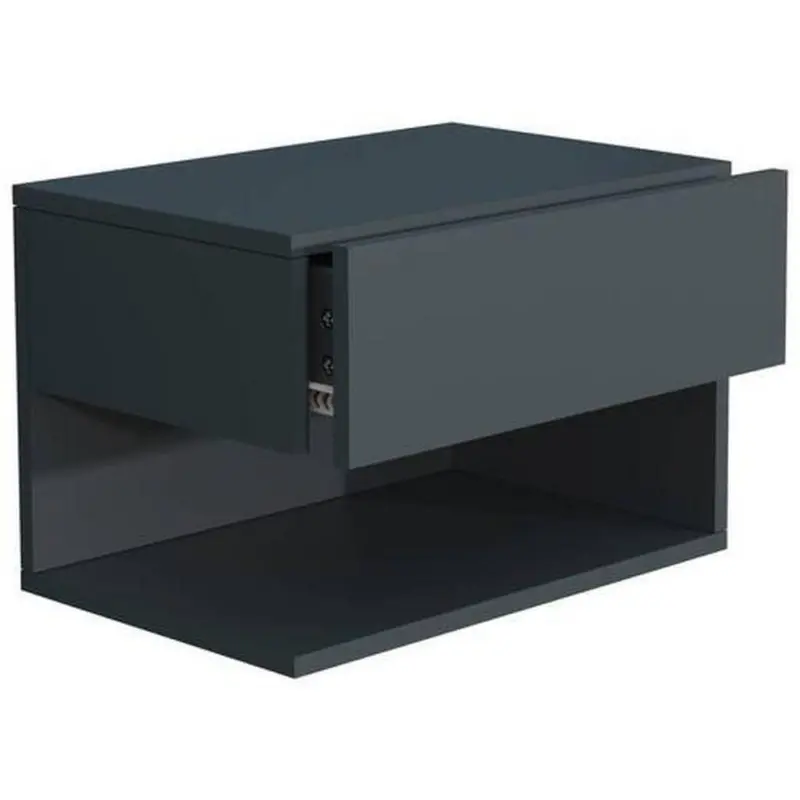 Nachtkästchen Usal Xl B: 45 Cm Anthrazit