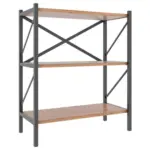 Möbelix Regal Mit 3 Ablagen Insasi B: 66 Cm Eiche Dekor/schwarz