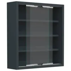 Hängevitrine Agisa S B: 37 Cm Anthrazit