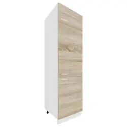 Küchen-hochschrank Esilo B: 60cm Eiche Dekor/weiß