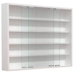 Hängevitrine Agisa L B: 77 Cm Weiß