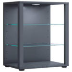 Möbelix Vitrine Glasol S B: 52 Cm Anthrazit