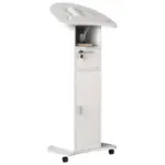 M&ouml;belix Stehpult Redola L B: 56 cm Wei&szlig; mit Stauraum