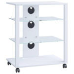 Möbelix Tv-rack Folas B: 60 Cm Weiß Mit Kabeldurchlass