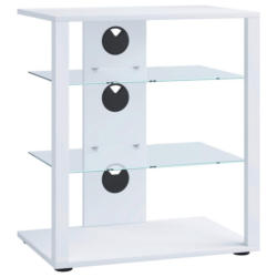 TV-Rack Folas B: 60 cm Weiß mit Kabeldurchlass