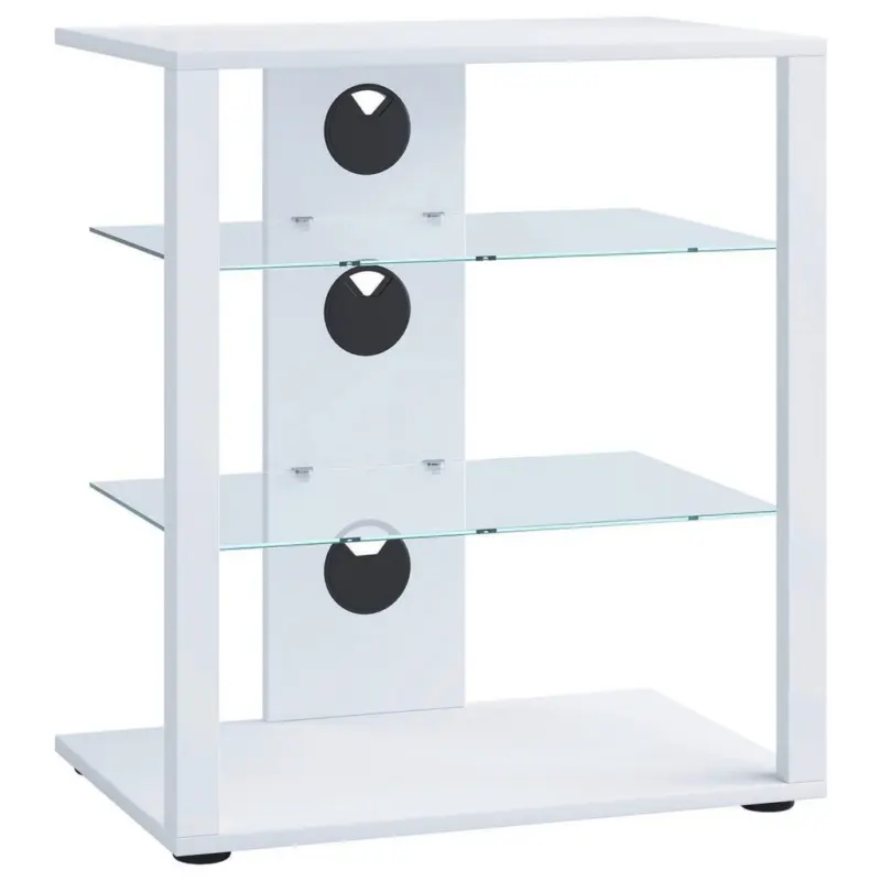 Tv-rack Folas B: 60 Cm Weiß Mit Kabeldurchlass