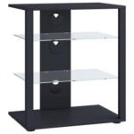 Möbelix Tv-rack Folas B: 60 Cm Schwarz Mit Kabeldurchlass