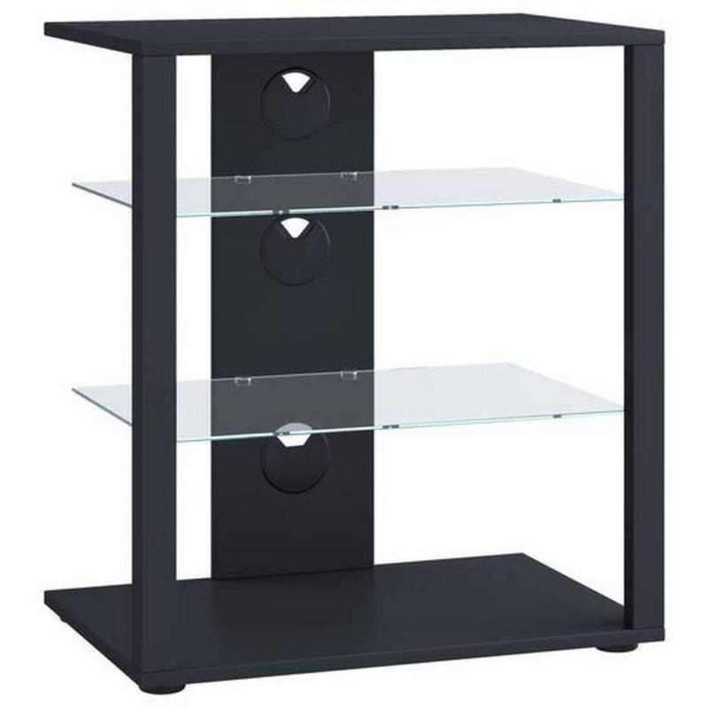 Tv-rack Folas B: 60 Cm Schwarz Mit Kabeldurchlass