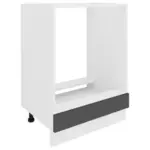 Möbelix Herdumbauschrank Esilo B: 60 Cm Anthrazit/weiß