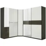 Möbelix Eckschrank Mit Spiegel B: 225cm Ondega Anthrazit/weiß