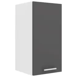 Küchenoberschrank Esilo B: 30 Cm Anthrazit/weiß