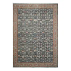 Vintage-teppich Picardie Blau, Terracotta 80/150 cm
