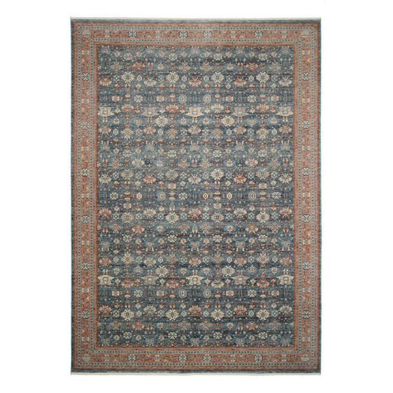 Vintage-teppich Picardie Blau, Terracotta 65/130 cm