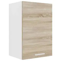 Küchenoberschrank Esilo B: 40 Cm Weiß/eiche Dekor