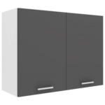 Möbelix Küchenoberschrank Esilo 80 Cm Anthrazit/weiß