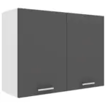 Möbelix Küchenoberschrank Esilo 80 Cm Anthrazit/weiß
