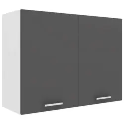 Küchenoberschrank Esilo 80 Cm Anthrazit/weiß