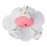 Möbelix Kinderdeckenleuchte 5244409 Blume - Weiß/Rosa