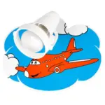 Möbelix Kinderwandleuchte 5217108 Flugzeuge 1-Fl