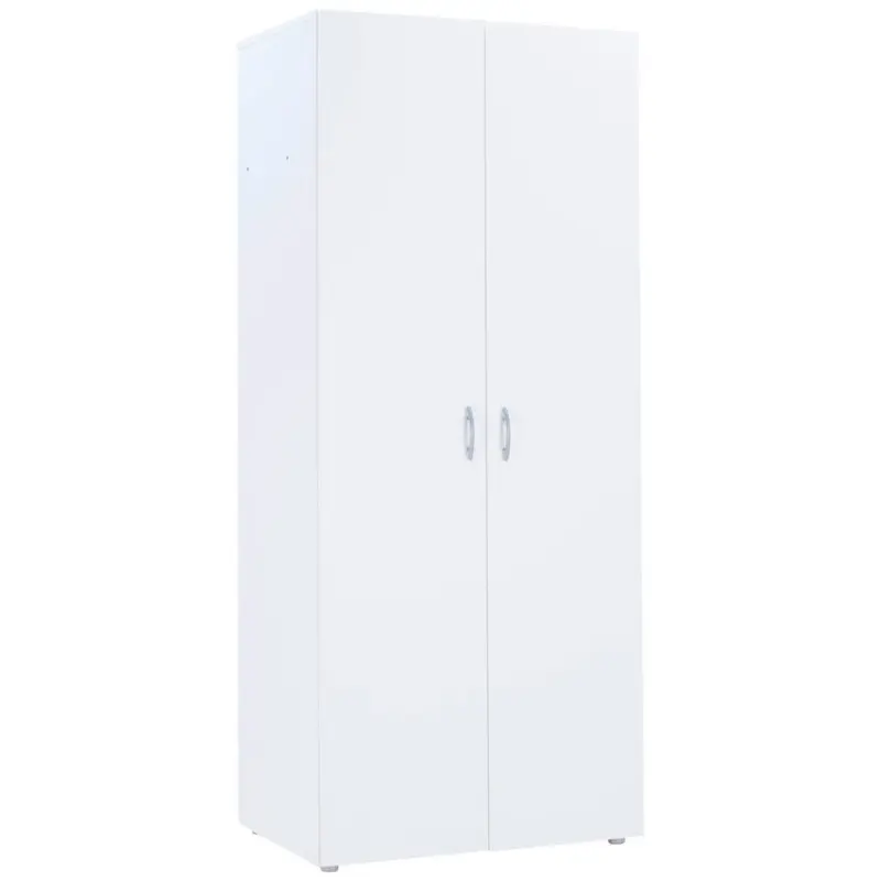 Drehtürenschrank 74cm Basic Weiß