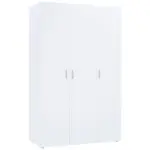 Möbelix Drehtürenschrank 110,7cm Basic Weiß