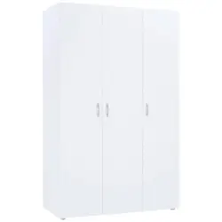 Drehtürenschrank 110,7cm Basic Weiß