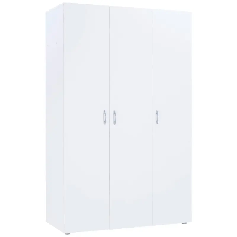 Drehtürenschrank 110,7cm Basic Weiß