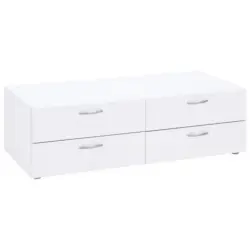 Schubladenbox Basic Weiß 4 Laden