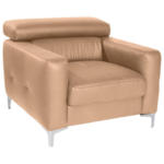 Möbelix Polstersessel Sammy Cappuccino Leder