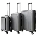 Möbelix Reisekoffer Set 3-tlg Verona 4 Rollen Hartschale