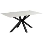 Möbelix Esstisch Romana 160x76x90 Cm Schwarz/weiß
