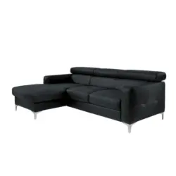 Ecksofa mit Schlaffunktion Sammy Schwarz