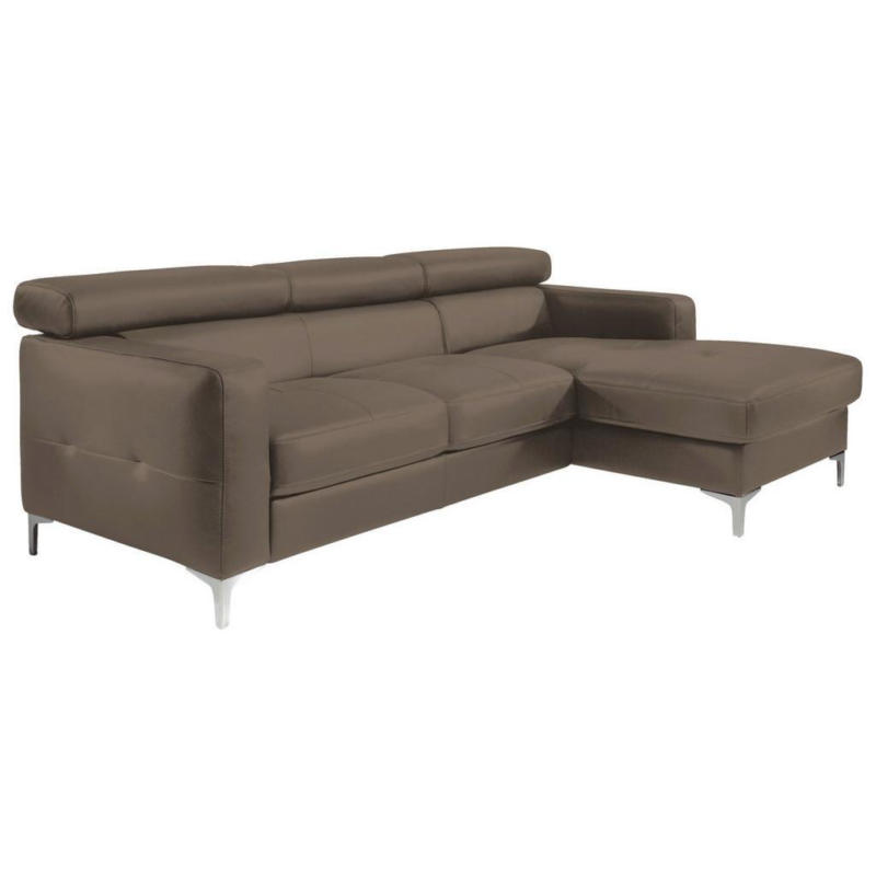 Ecksofa Sammy Braun Leder