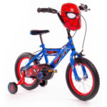 Möbelix Kinderfahrrad mit Stützrädern Huffy Spider-Man 14 Zoll