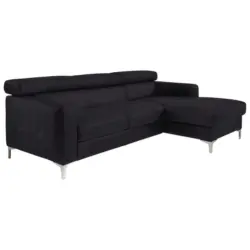 Ecksofa Mit Schlaffunktion Sammy Schwarz